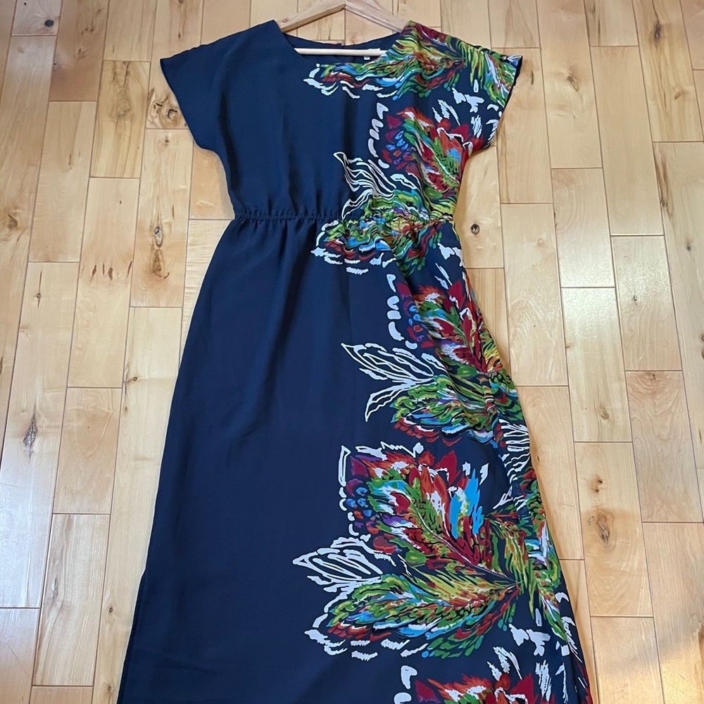 Very Influential Passenger - Blue floral Maxi dress